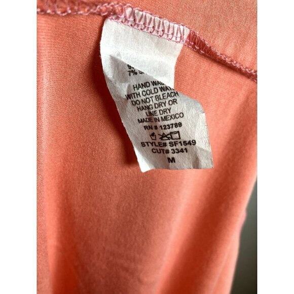 Six/Fifty NWT Orange "The Go-To Vacation" Maxi Dress Size M - Picture 8 of 8